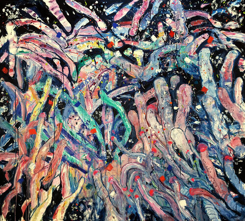 Tipping Point III (Medusa) van Stephen Linsteadt, Schilderij te koop op Singulart
