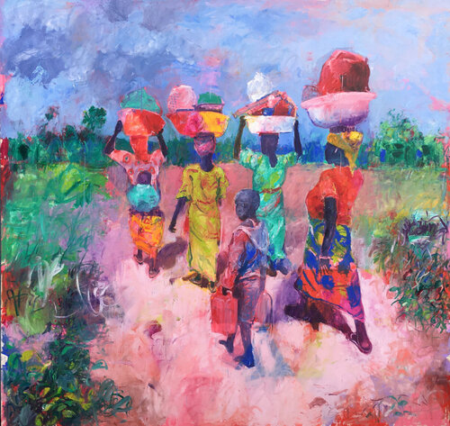 Of Sky and Earth #38 par Stephen Linsteadt, Peinture en vente sur Singulart