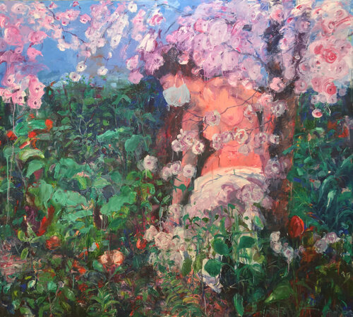 The Great Pause (homage William-Adolphe Bouguereau) de Stephen Linsteadt, Pintura a la venta en Singulart