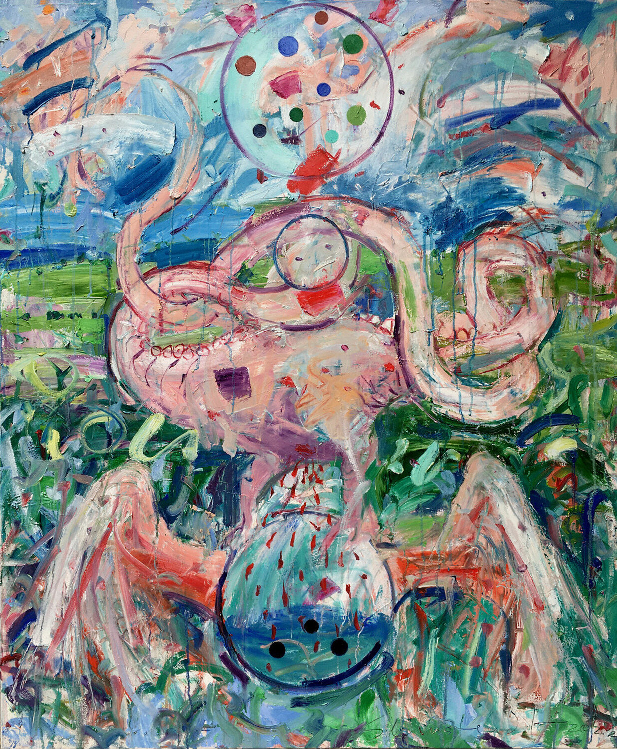 Alchemical Studies III (Then You’ll Walk on Water) Stephen Linsteadt Originalgemälde zu verkaufen