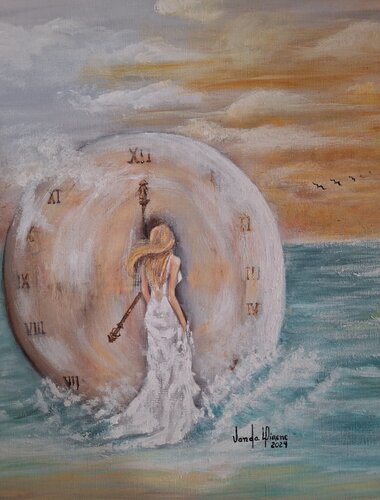 The Time di Vanda Direne, Pittura in vendita su Singulart