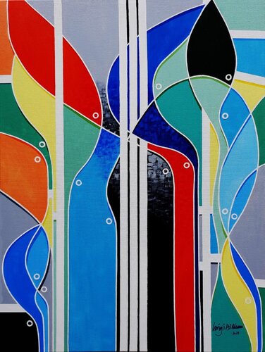 Weaving our feelings von Luigi Di Mauro, Malerei kaufen auf Singulart