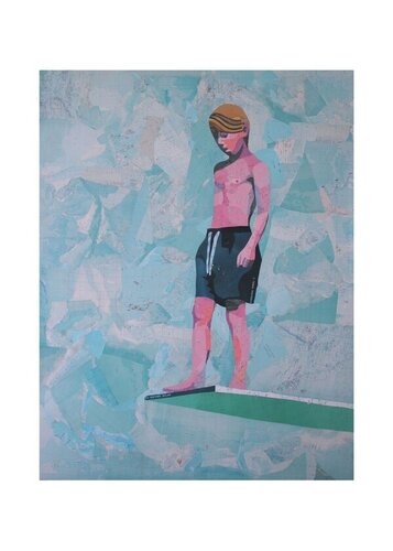 Boy on the Surfboard de João Machado, Impresión a la venta en Singulart