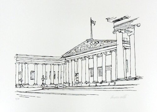 Museu Britânico von Antonio Tavares Callo, Druck kaufen auf Singulart