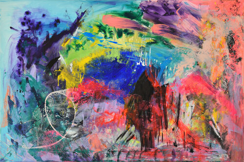 Village van Sebastian Merk, Schilderij te koop op Singulart