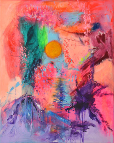 When The Sun Goes Down de Sebastian Merk, Pintura a la venta en Singulart
