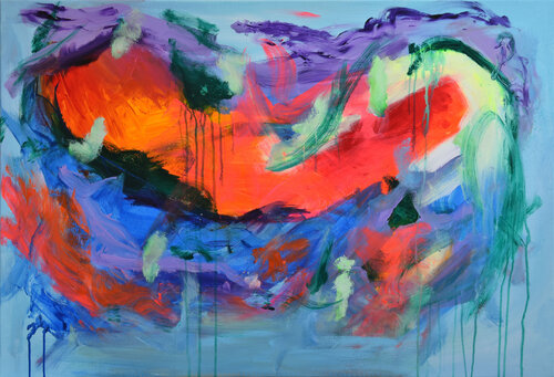 Flow Of Nature van Sebastian Merk, Schilderij te koop op Singulart