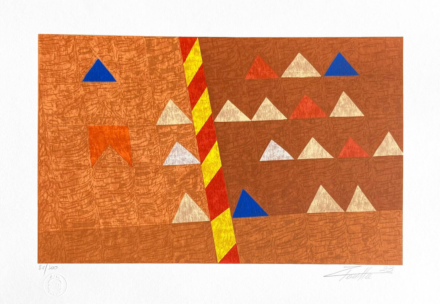 Composição Marrom Zi Facella Print for sale