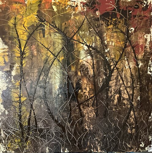 Mysterious Autumn van Simone Hähner, Schilderij te koop op Singulart