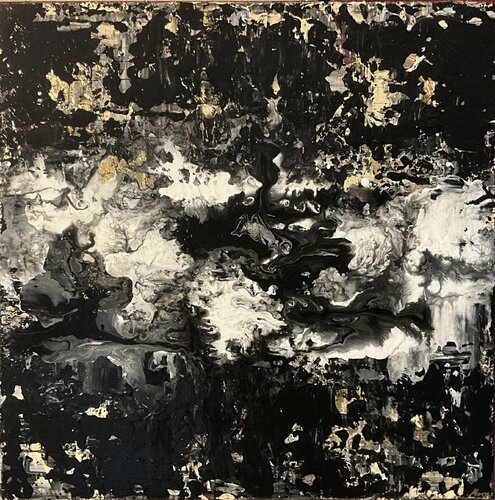 Cosmic Storm van Simone Hähner, Schilderij te koop op Singulart