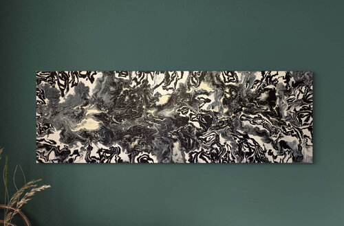 Schwarzer Fluss by Simone Hähner, 회화 for Sale on Singulart