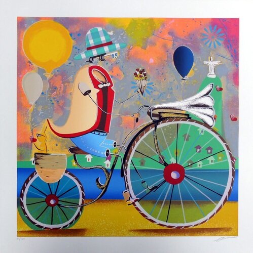 Bike Ride di Alemão, Stampa in vendita su Singulart