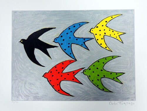 Andorinhas by Carlos Furtado, Print for Sale on Singulart