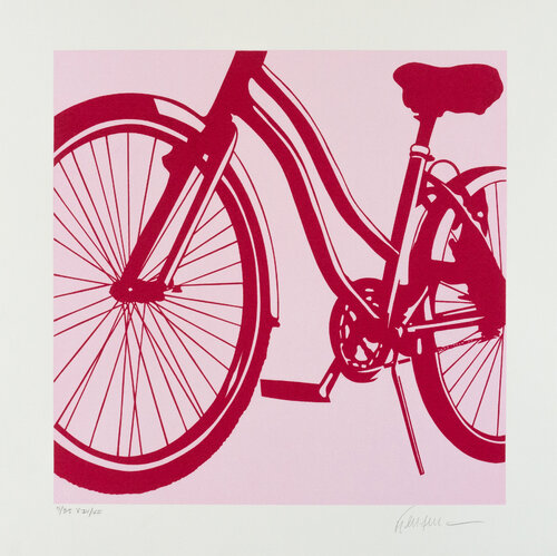 Pink Bike by Kléber Ventura, 인쇄 for Sale on Singulart