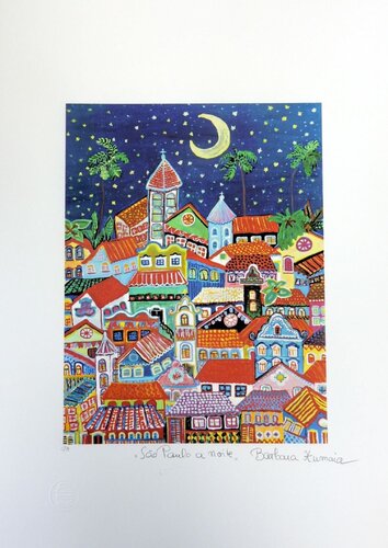 São Paulo a Noite van Barbara Xumaia, Afdruk te koop op Singulart