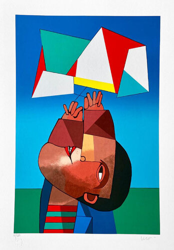 Menino e a Pipa by Inos Corradin, Print for Sale on Singulart