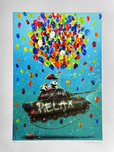 Tanque Relax Azul von Kleber Lopes, Druck kaufen auf Singulart