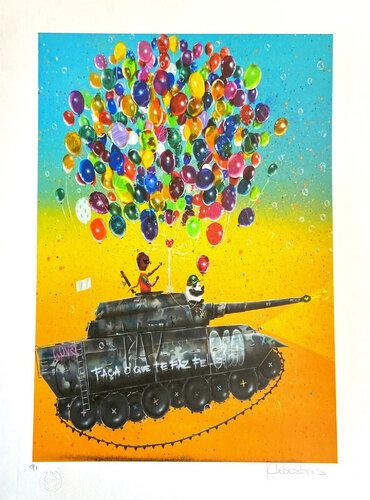 Tanque Laranja von Kleber Lopes, Druck kaufen auf Singulart