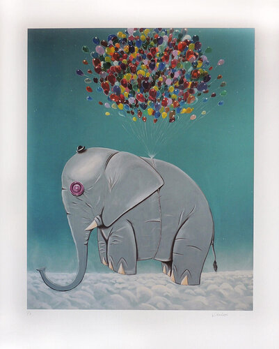 A Leveza do Elefante von Kleber Lopes, Druck kaufen auf Singulart