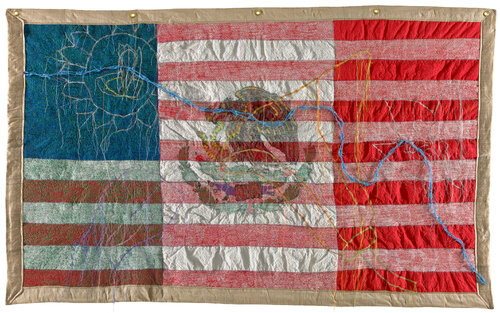 One Nation Underground van Consuelo Jimenez Underwood, Textiel te koop op Singulart