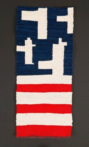 Guns and Stripes van Consuelo Jimenez Underwood, Textiel te koop op Singulart
