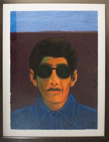 Bato Con Sunglasses van César A. Martínez, Schilderij te koop op Singulart