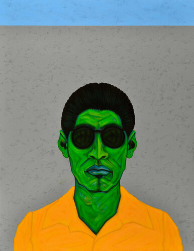 Bato con sunglasses van César A. Martínez, Schilderij te koop op Singulart
