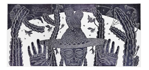 Roadman (Remix) Triptych, Hare & Hound Press van Richard Armendariz, Afdruk te koop op Singulart