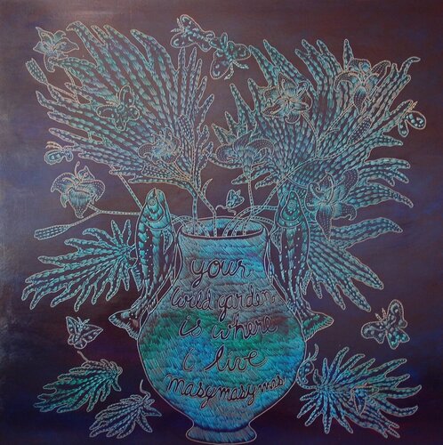 Your Wild Garden is Where I Choose to Live van Richard Armendariz, Schilderij te koop op Singulart