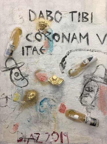 Plastered in Mexico van Alejandro Diaz, Schilderij te koop op Singulart