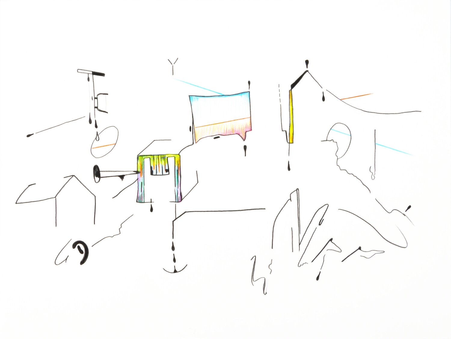 Truth or Consequences, NM 9 Hills Snyder Werk op papier te koop