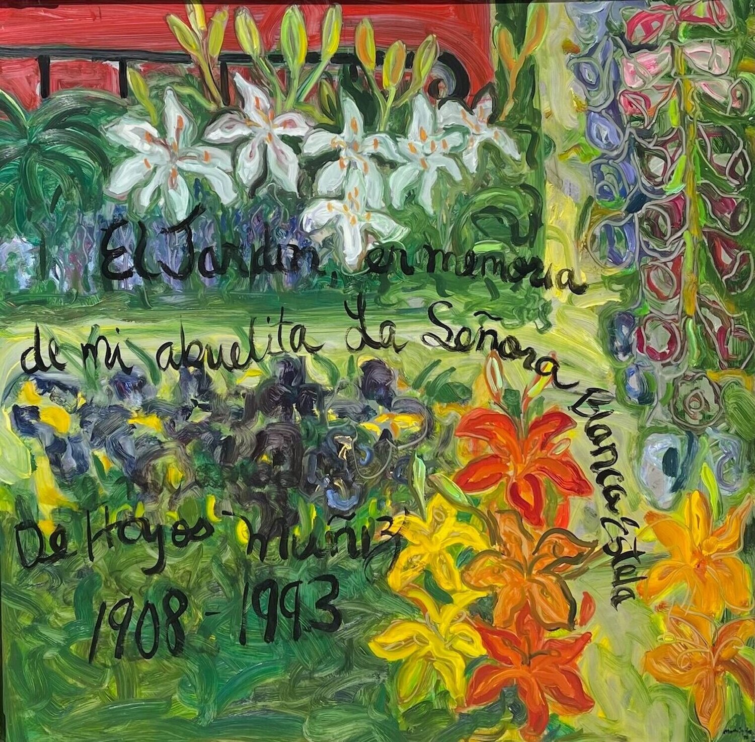 El Jardin Marta Sánchez Dipinto originale in vendita