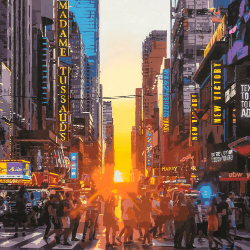 Sunset New York van Marco Barberio, Schilderij te koop op Singulart