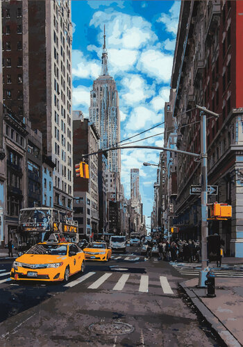 Empire State van Marco Barberio, Schilderij te koop op Singulart