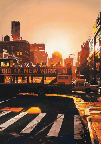 Big Bus New York von Marco Barberio, Malerei kaufen auf Singulart