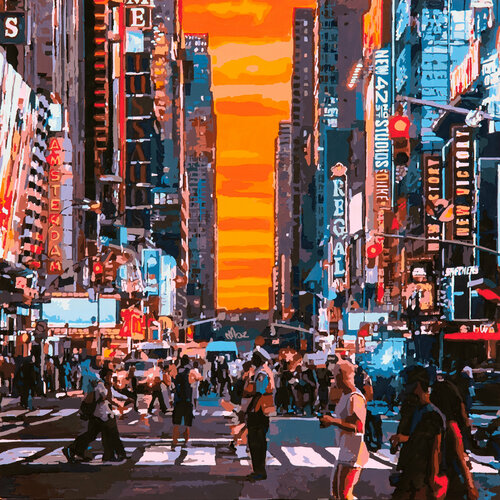Broadway #2 van Marco Barberio, Schilderij te koop op Singulart