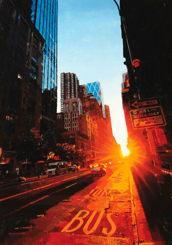 Manhattanhenge #3 di Marco Barberio, Pittura in vendita su Singulart