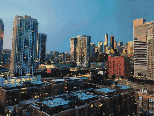 Chicago di Marco Barberio, Pittura in vendita su Singulart