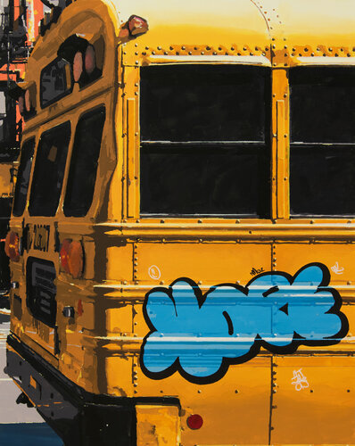 hope bus di Marco Barberio, Pittura in vendita su Singulart