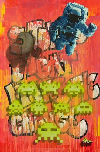 Stop to fight make the change di Marco Barberio, Pittura in vendita su Singulart