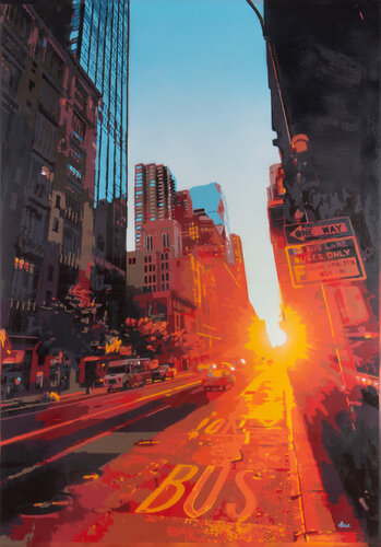 Manhattanhenge #4 di Marco Barberio, Pittura in vendita su Singulart