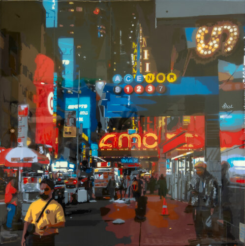 Broadway night von Marco Barberio, Malerei kaufen auf Singulart