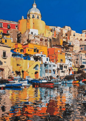 Procida Blu di Marco Barberio, Pittura in vendita su Singulart