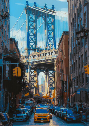 Dumbo New York City di Marco Barberio, Pittura in vendita su Singulart