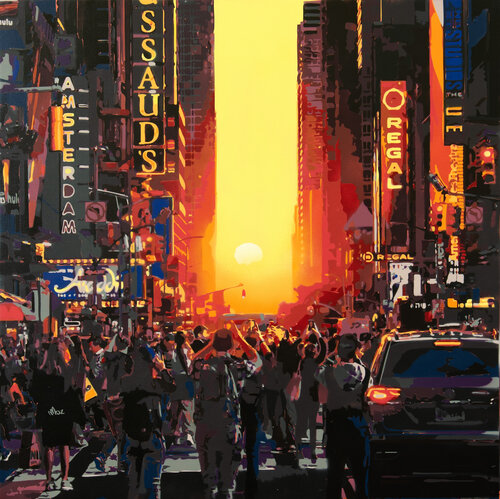 New York Sun di Marco Barberio, Pittura in vendita su Singulart