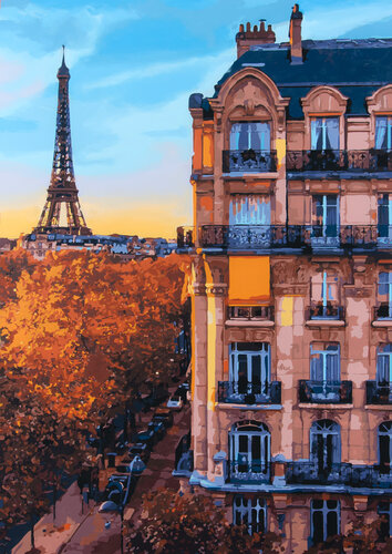 Autumn in Paris di Marco Barberio, Pittura in vendita su Singulart