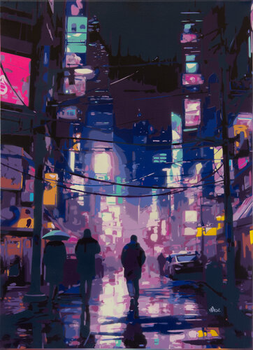 New York City Wired van Marco Barberio, Schilderij te koop op Singulart