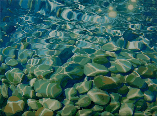 Water Stones di Marco Barberio, Pittura in vendita su Singulart
