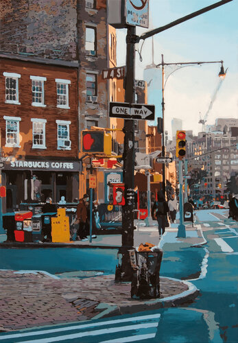 Starbucks Coffee di Marco Barberio, Pittura in vendita su Singulart