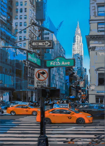 Fifth Avenue di Marco Barberio, Pittura in vendita su Singulart